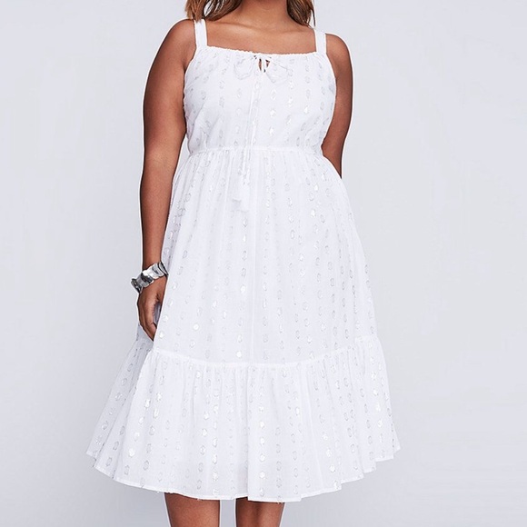 lane bryant white dress